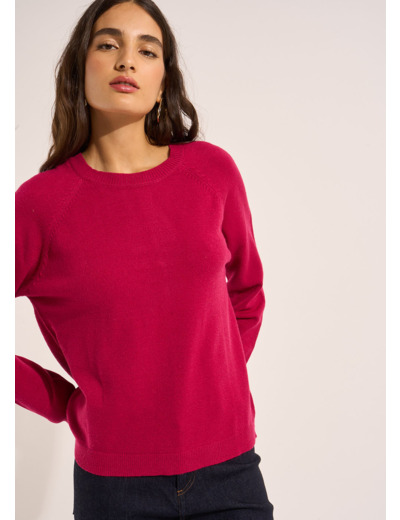 Pull col rond avec manches longues