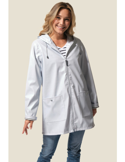 Ciré métallisé femme mi-long Helena