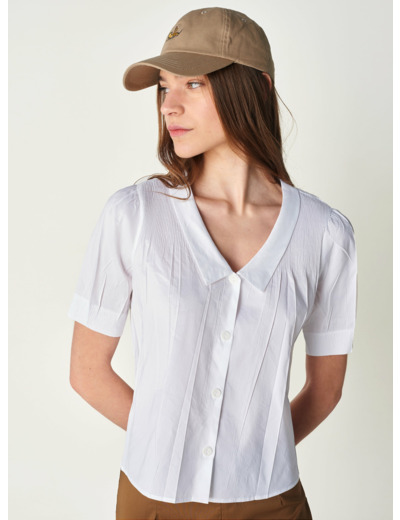 Blouse blanche blanc