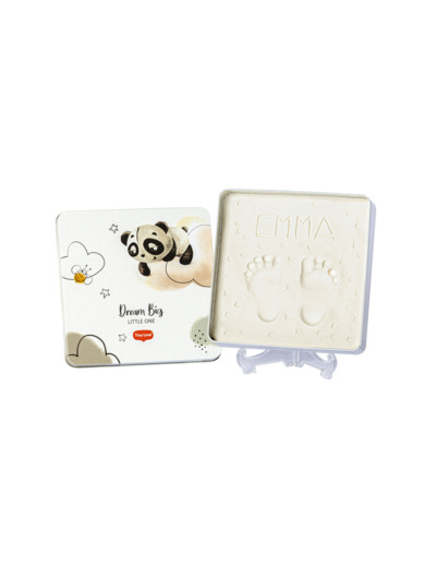 Boite empreinte carré Blanc Et Bleu