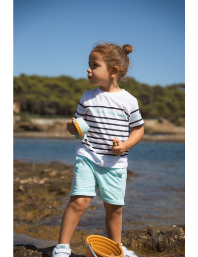 Tee-shirt rayé garçon à rayures Bunny