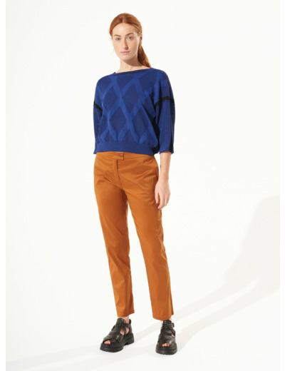 Pantalon droit muscade