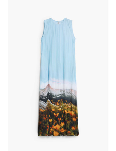 Robe Sans Manches En Tissu – Femme