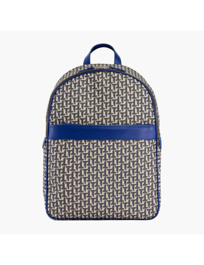 Sac à dos zippé Camille en toile enduite