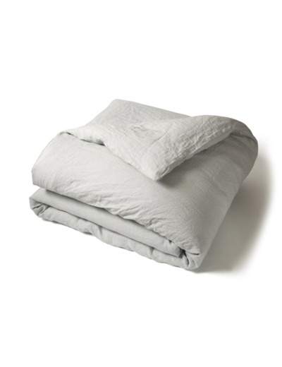 Linge de lit uni lin lavé | Housse de couette | Tradition des Vosges