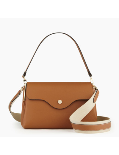 Sac à main Sans Couture en cuir grainé