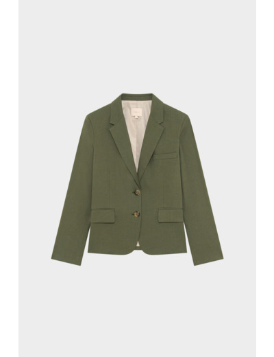Veste de tailleur en lin et coton - RAMIA