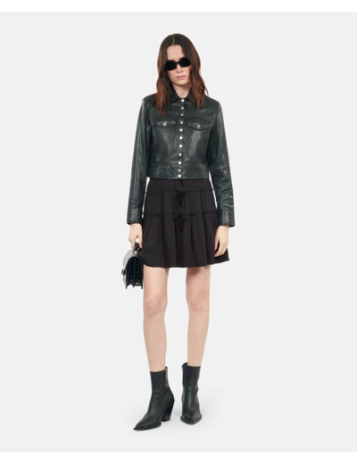 Jupe Courte Noire Avec Nœuds black