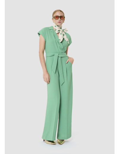 Combinaison Charly verte en crêpe