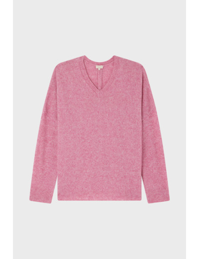 Pull V oversize chiné - JOURNA