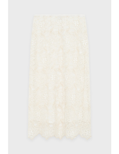 Jupe midi en dentelle - VALEN
