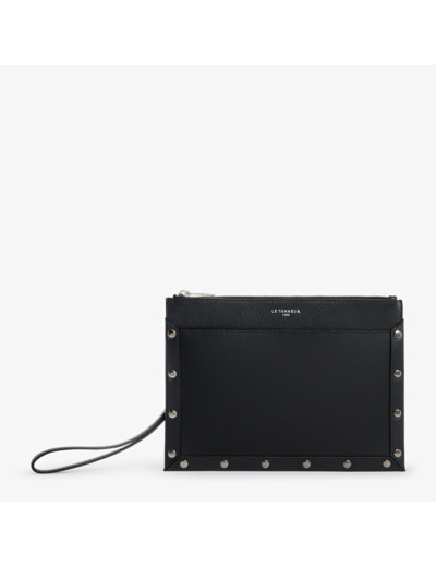 Pochette A5 Gabin en cuir grainé