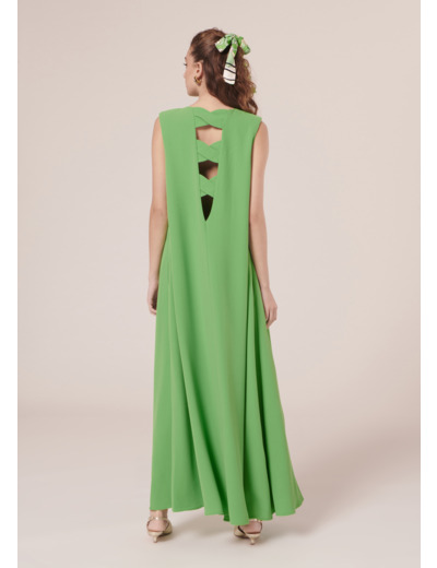 Robe Roxy Vert en Polyester