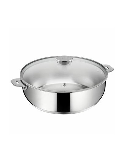 Sauteuse inox salvaspazio avec couvercle 26 cm (4l)