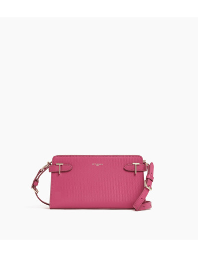 Petit sac à bandoulière Emilie en cuir signature T