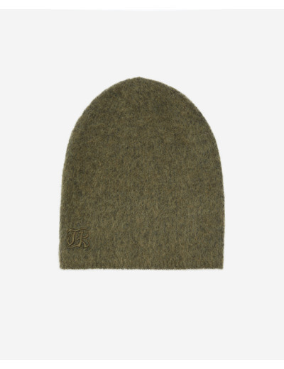 Bonnet En Mohair Kaki olive night