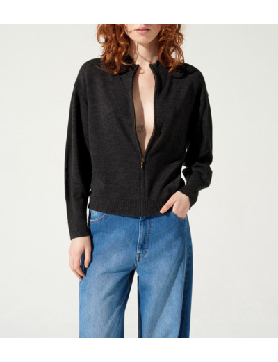 Cardigan charcoal bella