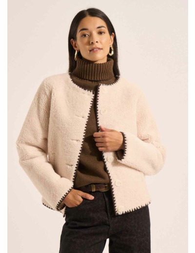 Manteau fausse fourrure