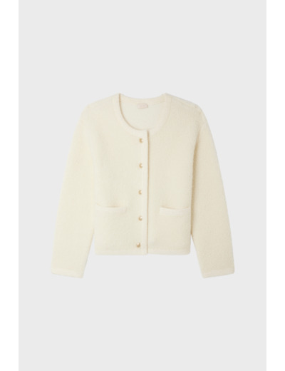 Gilet écru à boutons dorés - JOURDIE