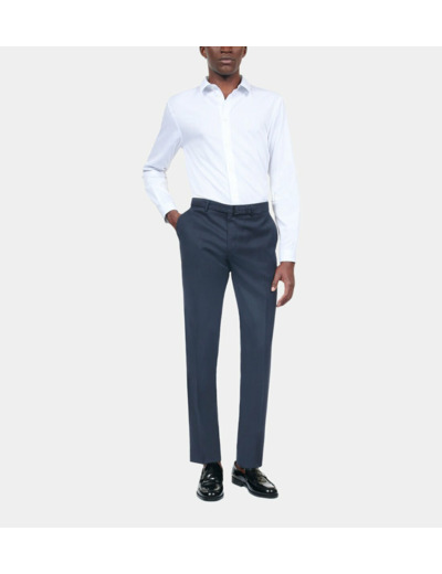 Pantalon De Costume En Laine Bleu Marine navy