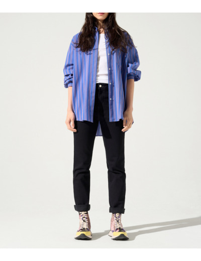 Chemise rayures bleues