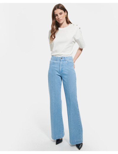 Jean Jessie Baby blue en Coton