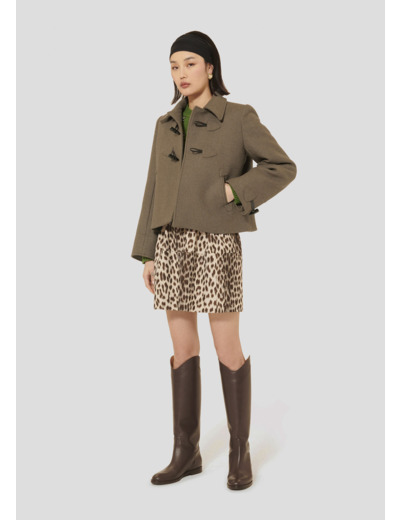 Manteau Manoel Noisette en Laine Froide