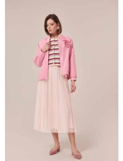 Jupe Juillet Rose Pale en Polyester