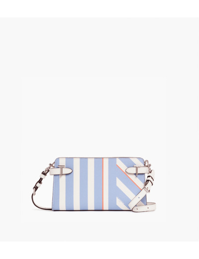 Petit sac à bandoulière Emilie en cuir grain caviar
