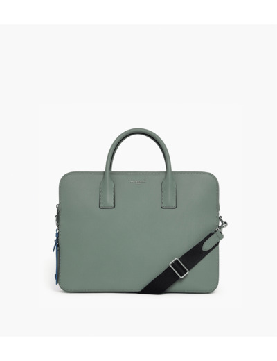 Porte document slim 15" Emile en cuir signature T