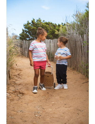 Marinière enfant mixte manches courtes Mida