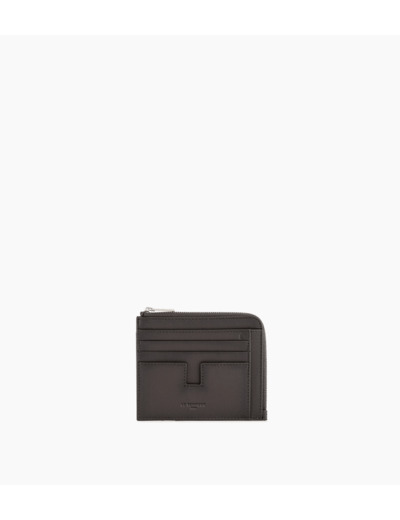 Porte cartes avec poche monnaie Albert en cuir lisse