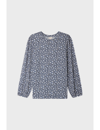 T-shirt manches longues à fleurs - ALEXANDRA