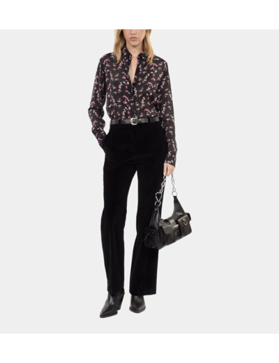 Chemise Imprimé Fleuri black