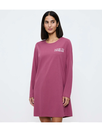 Chemise de nuit manche longue