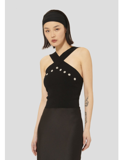 Top Prana Noir en Viscose