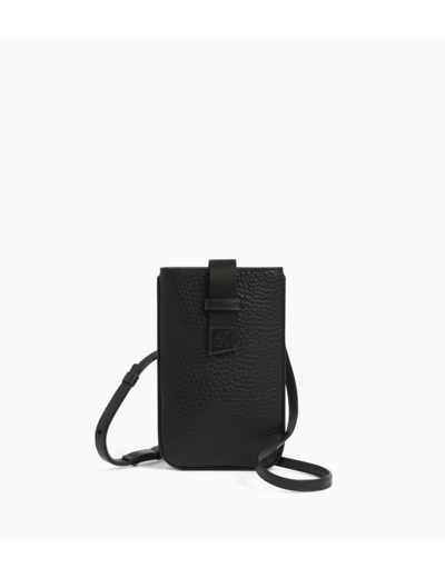 Etui téléphone Noah en cuir grain buffle et cuir lisse