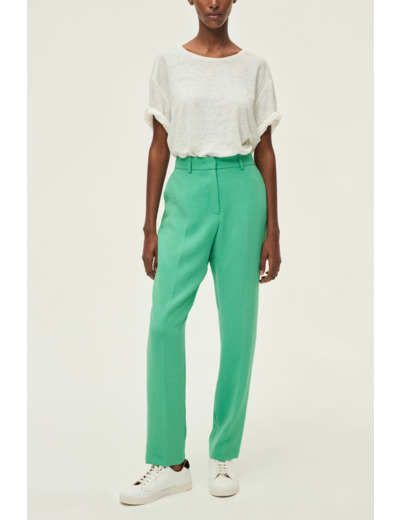 Pantalon droit en crêpe - CARY