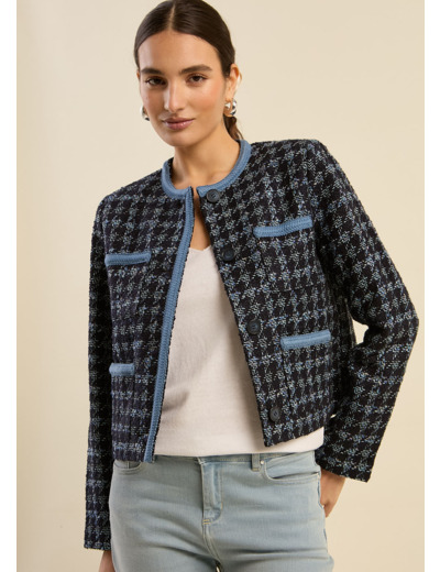 Veste courte en tweed