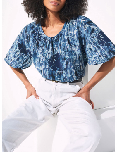 Blouse bleu de prusse