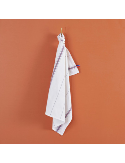 Torchon bistrot rayé | Fabriqué en France | Tradition des Vosges