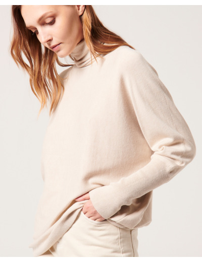 Pull Pruna Beige en Polyamide