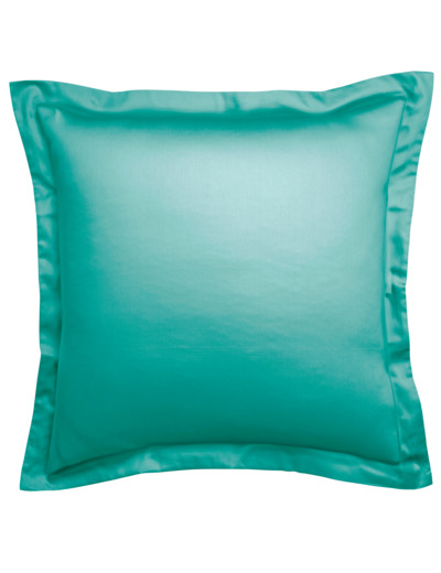 Taie d'oreiller Harmonie Satin de coton coloris Turquoise
