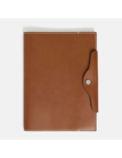 Couverture en cuir et carnet de notes A4