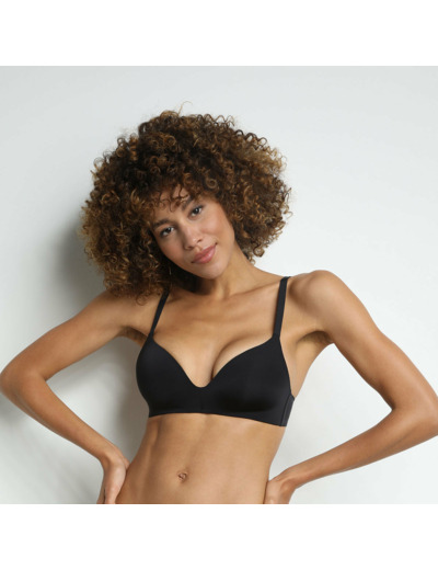 Soutien-gorge invisible noir sans armatures - Dim InvisiFree