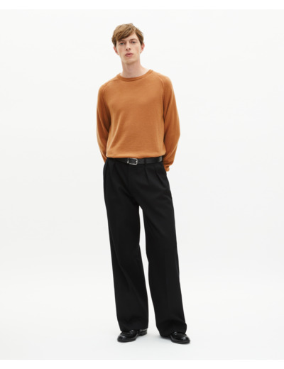 Pull en laine mérinos camel camel