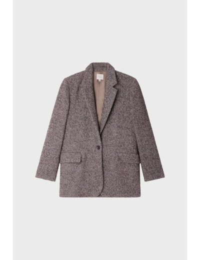 Blazer à rayures obliques - MAZARINE