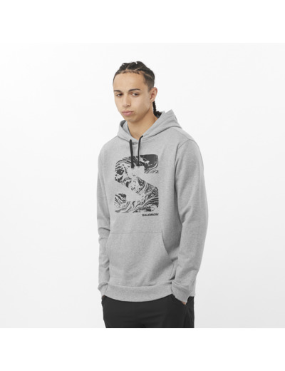 Sal S Fill Perf Hoodie Heather Grey