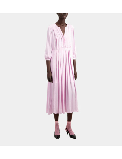 Robe Longue Plissee pale pink