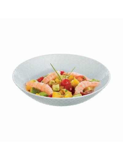 6 assiettes creuses 20cm granit Pampille